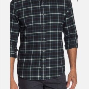 Slate & Stone Dark Plaid Button Down Shirt
